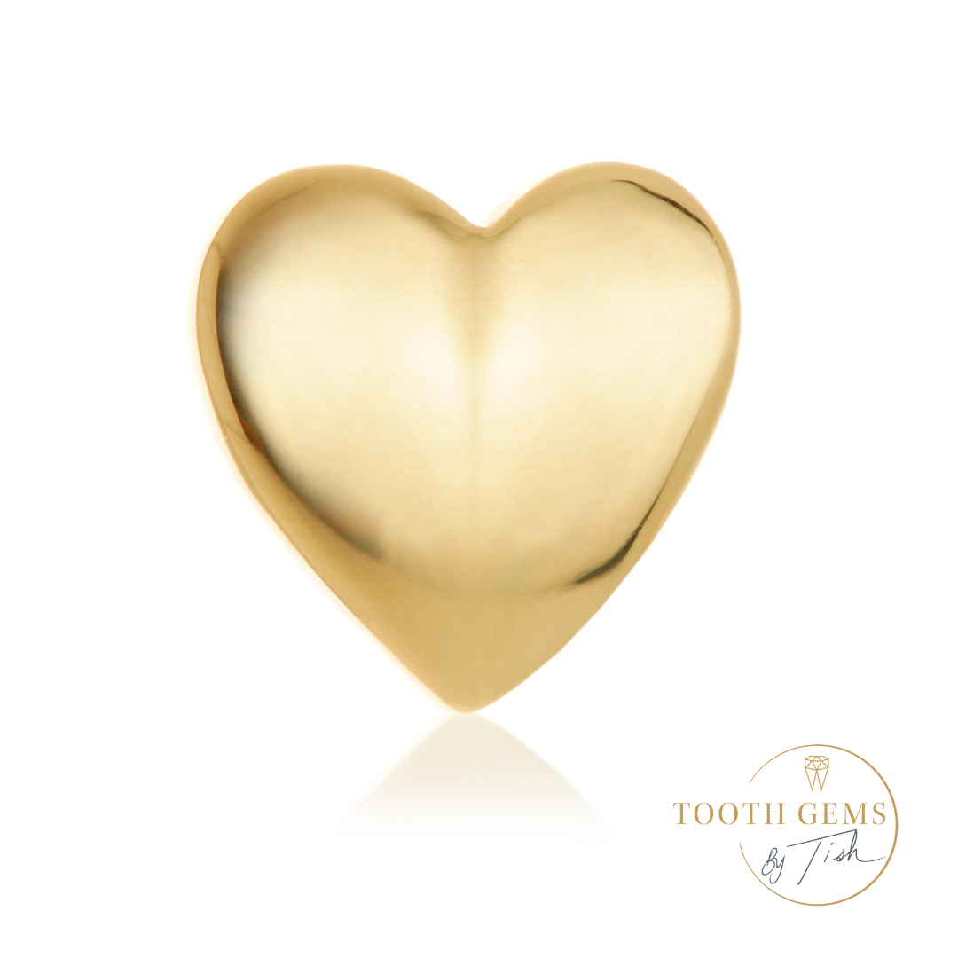 Heart Tooth Gem, 18ct & 22ct Yellow and White Gold