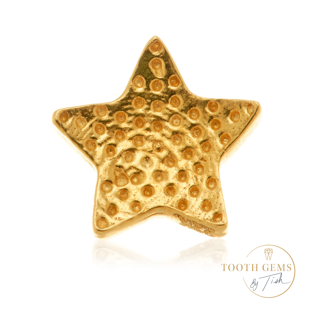 Star Tooth Gem, 18ct & 22ct Yellow and White Gold