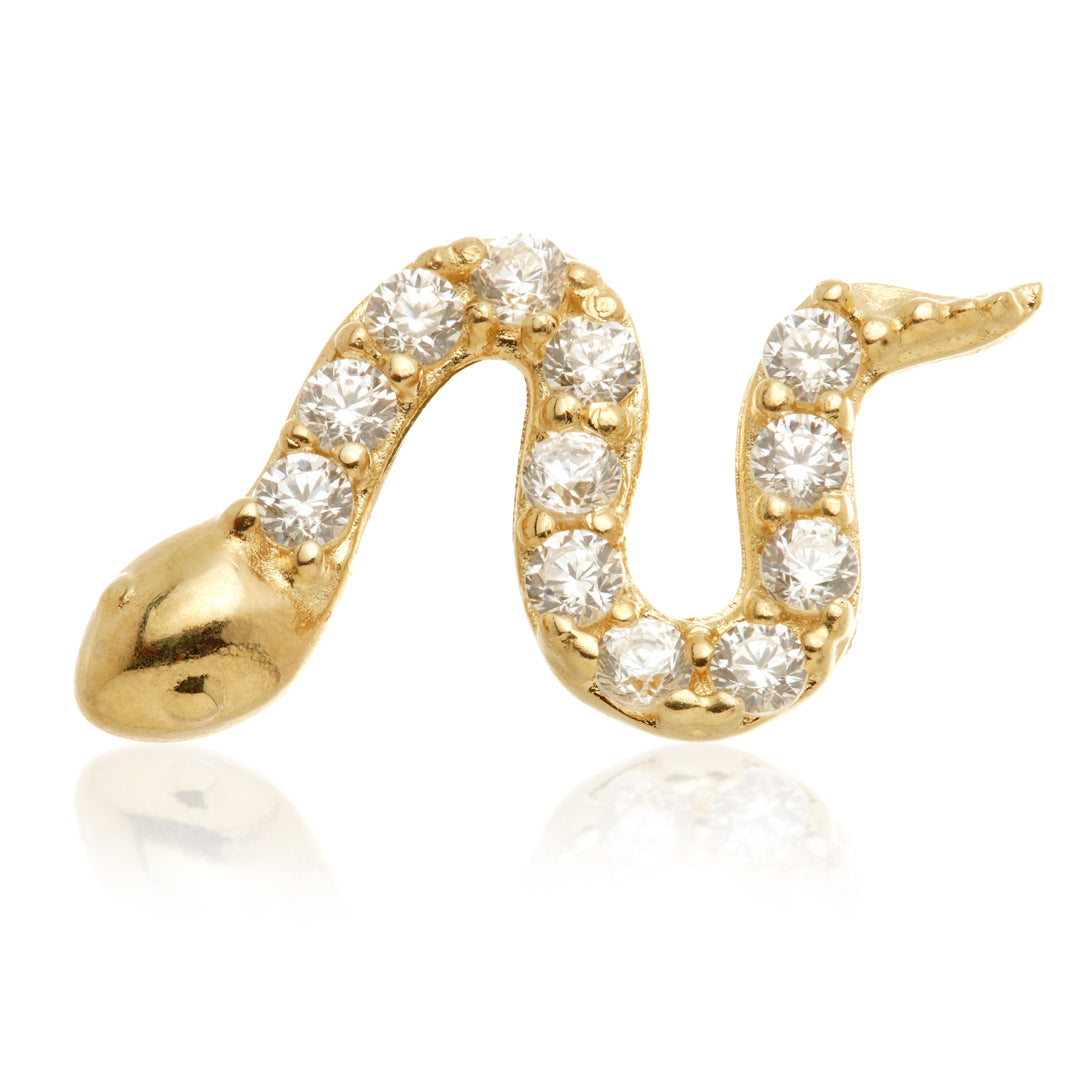 14ct Internal Gold Jewelled Snake Attachment