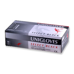 Unigloves Select Black Latex Powder Free