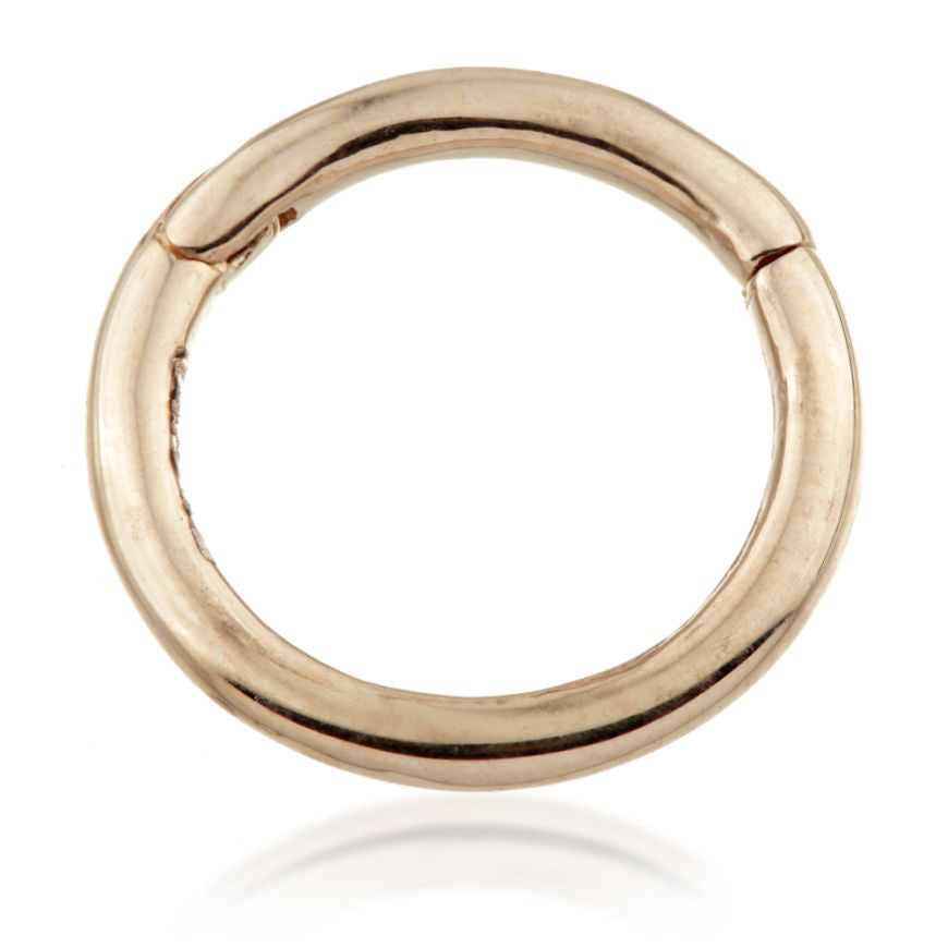 9ct Gold Hinge Plain Segment Ring