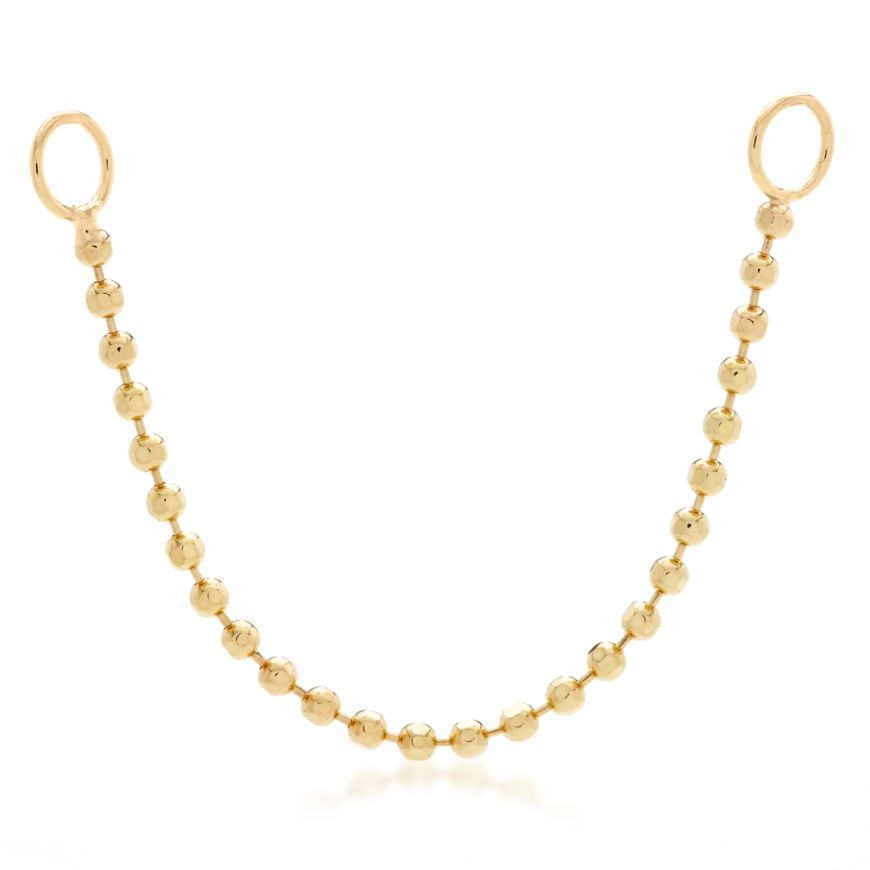 14ct Gold Beaded Chain