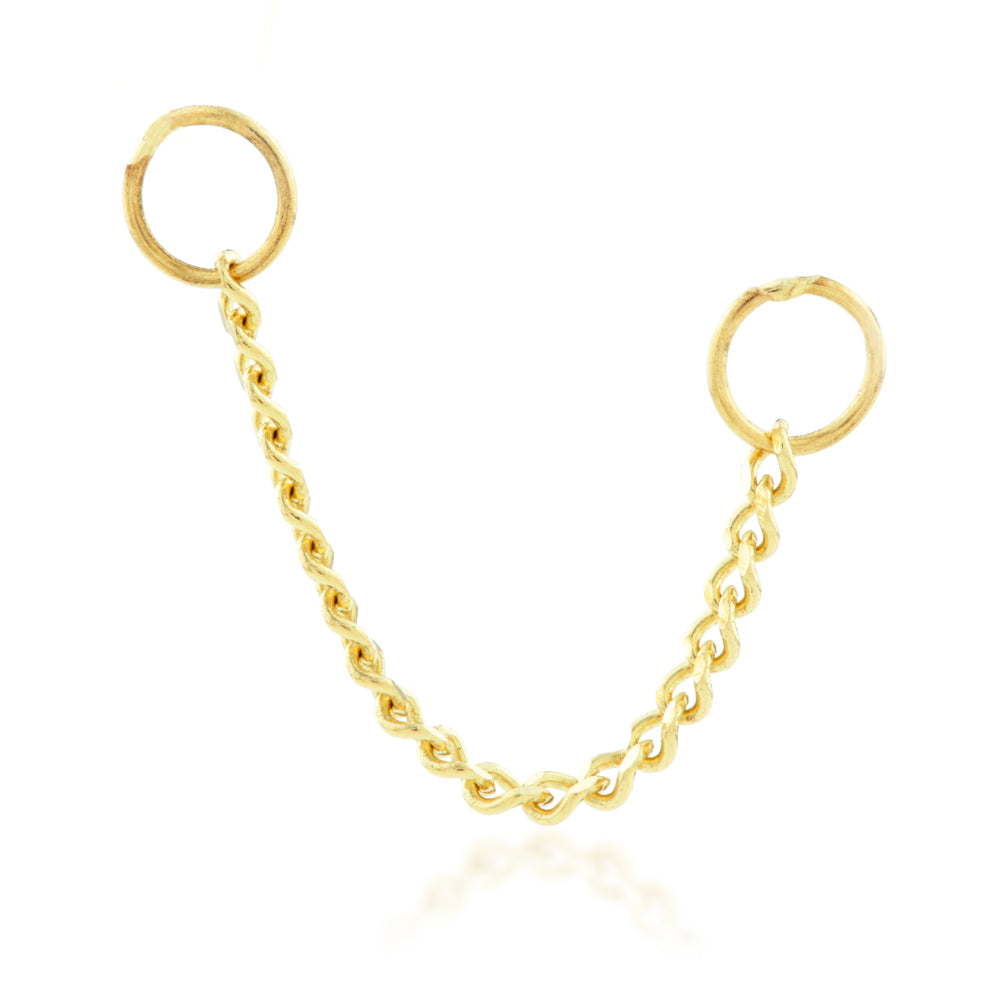 14ct Gold Hanging Chain Charm